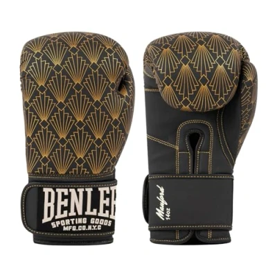 Abbildung von BENLEE Boxhandschuhe aus Kunstleder MANFORD 10 oz, Black/Gold