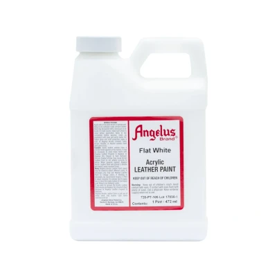Abbildung von Angelus lederfarbe Matt Weiß 472 ml