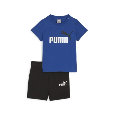 Abbildung von Puma Minicats TEE Unisex SET kurze Sporthose für Kinder, Größe: 62, Blue/black