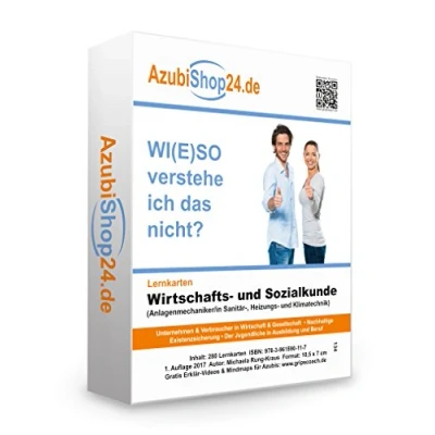 Abbildung von Lernkarten Wirtschafts und Sozialkunde Anlagenmechaniker SHK: Prüfungsvorbereitung auf die Abschlussprüfung