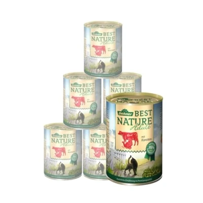 Abbildung von Dehner Best Nature Katzenfutter Adult, Rind und Pute mit Karotten, 6 x 400 g (2.4 kg)