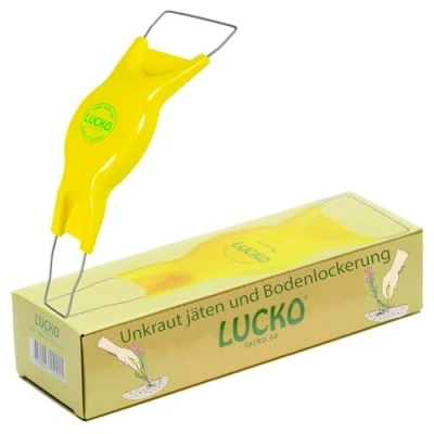 Abbildung von LUCKO Jätefaust Gelb Gartenwerkzeug Unkraut Entferner Gerät Gartenzubehör Garten Gadgets Hochbeet Zubehör Unkrautstecher Gartenkralle Gartenhelfer