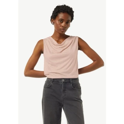 Abbildung von comma MIT Wasserfallausschnitt Top, Damen, Größe: 42, Perlmuttrosa