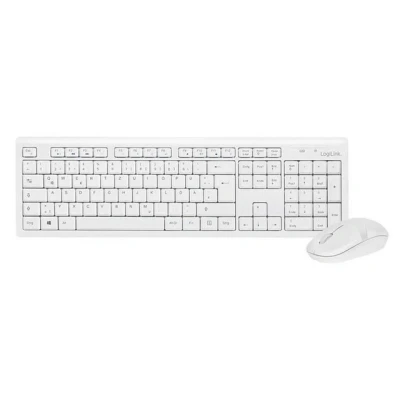 Abbildung von LogiLink Tastatur und Maus Set, kabellose wireless, Funk, QWERTZ, 1000dpi Maus, 13 programmierbare Hotkeys für Multimedia