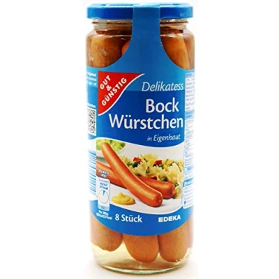 Abbildung von Gut &amp; Günstig Delikatess Bock Würstchen, 6er Pack (6 x 360g)