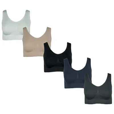 Abbildung von J line Set: Bustier 5er Komfort Schlaf BH ohne Bügel nahtlos Soft Bra Bralette