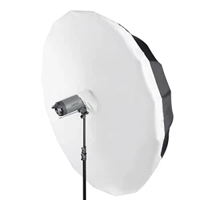 Abbildung von Walimex pro Reflexschirm Set Ø180cm 2 in 1 Design für professionelle Ergebnisse: und Schirmsoftbox einem, kompakt vielseitig unterwegs