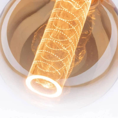 Abbildung von Paulmann 28602 LED Lampe G95 Inner Glow Edition 4W Retro Leuchtmittel Gold mit Innenkolben Glas 1800K Goldlicht E27