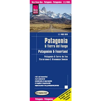 Abbildung von Reise Know How Landkarte Patagonien, Feuerland / Patagonia, Tierra del Fuego (1:1.400.000): reiß und wasserfest (world mapping project)
