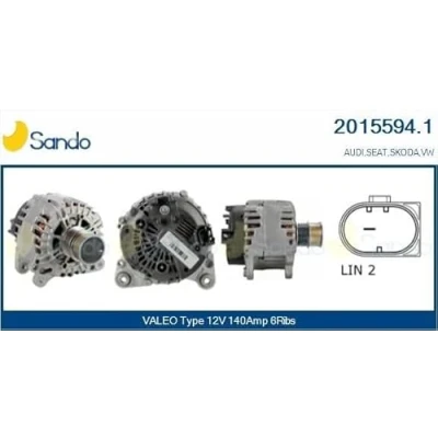 Abbildung von CASCO CAL15594GS Lichtmaschine 12V 140A VOLKSWAGEN: Polo V Schrägheck, Golf 7 Variant, SKODA: Octavia 3 Combi, Superb III Kombi
