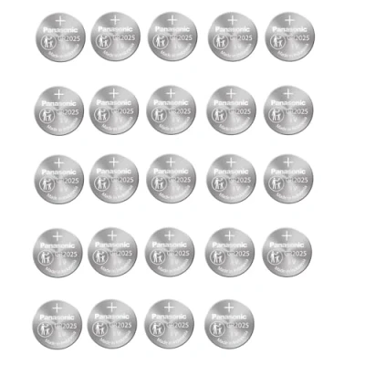 Abbildung von Panasonic CR2025 Lithium Knopfzelle, 3V, 12 Packungen (24 Stück)