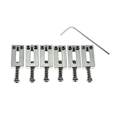 Abbildung von KAISH Steg Sattel aus massivem Edelstahl, 10,5 mm, für Stratocaster oder Telecaster