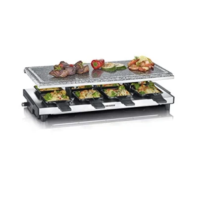 Abbildung von Severin Raclette RG 2374 schwarz/edelstahl