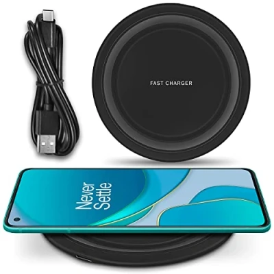 Abbildung von Wireless Charger QI Zertifizierte Kabellose Induktive Ladestation 15W 10W 7,5W 5W kompatibel mit Sony Xperia XZ3 XZ2 und Allen fähigen Smartphones, Modell:M03_15W_Schwarz