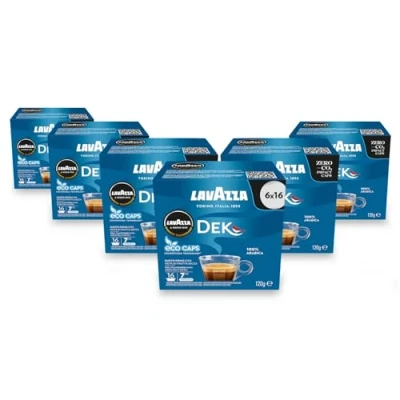 Abbildung von Lavazza A Modo Mio Espresso Dek Cremoso 96 Pods Coffee Machine Capsules, Medium