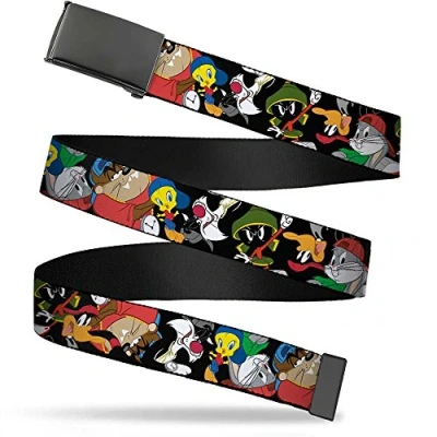 Abbildung von Buckle Down Unisex Webgürtel Looney Tunes 3,2 cm Gürtel, Mehrfarbig, 1.25&quot; Wide Fits up to 42&quot; Pant Size