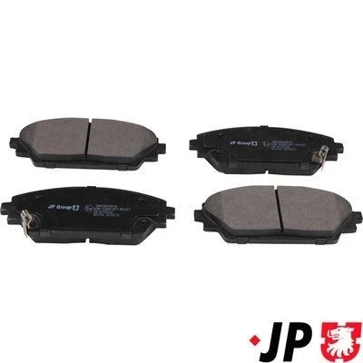 Abbildung von JP GROUP 3863604910 Bremsbelagsatz Vorderachse mit akustischer Verschleißwarnung MAZDA: 3 Schrägheck, CX 30,
