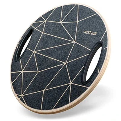 Abbildung von Vesta+ Balanceboard Balance Board Holz + Fitness App, Board, von Physiotherapeuten empfohlen