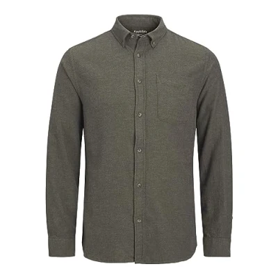 Abbildung von Jack &amp; Jones Jjeclassic Melange LS SN Hemd, Herren, Größe: XS, Rosin