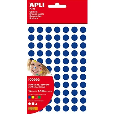 Abbildung von Apli 993 Aufkleber, kleine geometrische Figuren, 12 Seiten