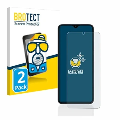 Abbildung von BROTECT Entspiegelungs Schutzfolie für Xiaomi Redmi 12C (2 Stück) Matte Displayschutz Folie, Anti Reflex, Fingerprint