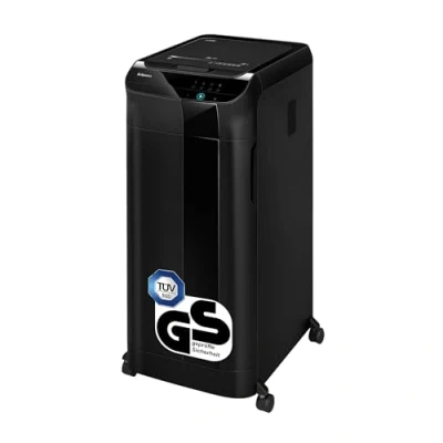 Abbildung von Fellowes Aktenvernichter AutoMax 350C Autofeed Partikel 4x38mm schwarz