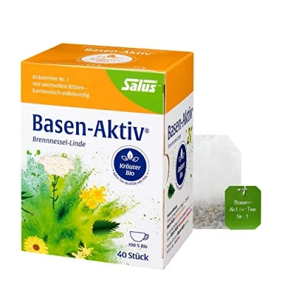 Abbildung von Basen Aktiv Tee Nummer 1 Brennnessel linde Bio Salus