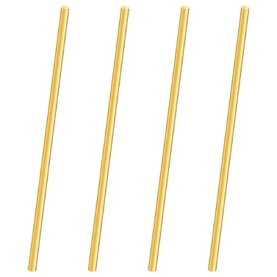 Abbildung von LAVMHAB Messingstab 4mm x 200mm, Massive Runde Messingstangen für DIY Handwerk (4 Stück)