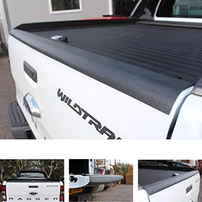 Abbildung von JHCHAN Heckklappen Schutzleiste Ladekantenschutz Abdeckung für Ford Ranger 2012 2022 T6 T7 T8 Wildtrak XL XLT Limited Stormtrak Wolftrak Raptor