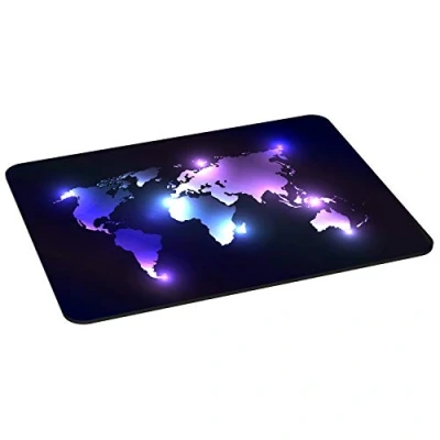 Abbildung von PEDEA Gaming und Office Mauspad 350 x 280 mm mit vernähten Rändern rutschfester Unterseite, Dark World