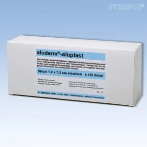 Abbildung von Söhngen Wundpflaster aluderm aluplast elastisch Strips 1,9x7,2cm VE=10