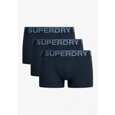 Abbildung von Superdry 3ER Packtriple PACK Logobund Organic Panties, Herren, Größe: Large, Dunkelblau