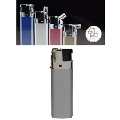 Abbildung von Feuerzeug Modell Sidekick Metallic Color als Normal oder Pfeifenfeuerzeug 3 Fach verstellbar 0, 45, und 90 Grad (Grau 1 Feuerzeug)