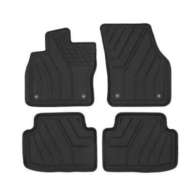 Abbildung von Premium Gummi Fußmatten mit Rand passend für VW Tiguan ab 4/2016 1/2024 AURADO AU47000010 Automatten