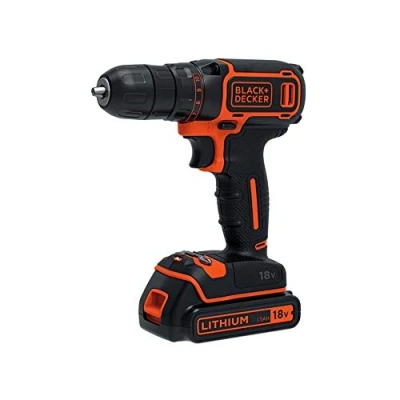Abbildung von Black &amp; Decker BDCDC18KB QW, Handbohrmaschine, 1 cm, 2,5 650 RPM, 30 Nm