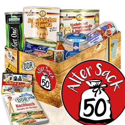 Abbildung von Alter Sack 50 Herren Geschenk DDR Paket
