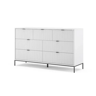 Abbildung von Vicco Sideboard Eliza, Weiß, 140 x 81 cm mit 7 Schubladen