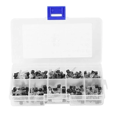 Abbildung von Keenso Transistoren Sortiment, 200 stücke 10 Werte NPN PNP TO‑92 BC327‑BC558 Triode Transistor Sortiment Kit Drei Pin TO 92 BC327 BC558