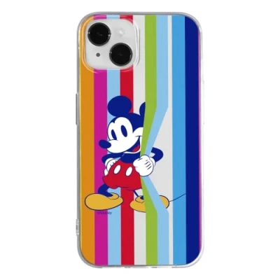 Abbildung von ERT GROUP Handyhülle für Apple iPhone 14 Plus Original und offiziell Lizenziertes Disney Muster Mickey 026 optimal an die Form des Handy angepasst, teilweise transparent