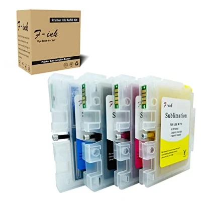 Abbildung von F INK Vorgefüllte Sublimations Tintenpatrone kompatibel für Sublijet Sawgrass Virtuoso SG400 und SG800, nachfüllbare Sublimationstintenpatrone