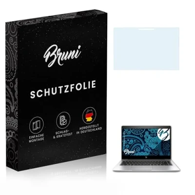Abbildung von Bruni Schutzfolie kompatibel mit HP EliteBook x360 1030 G3 Folie, glasklare Displayschutzfolie (2X)