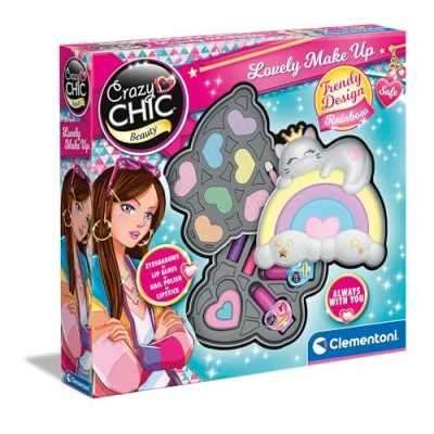 Abbildung von Clementoni® Kreativset Crazy Chic, Regenbogen Schminkkasten, Made in Europe