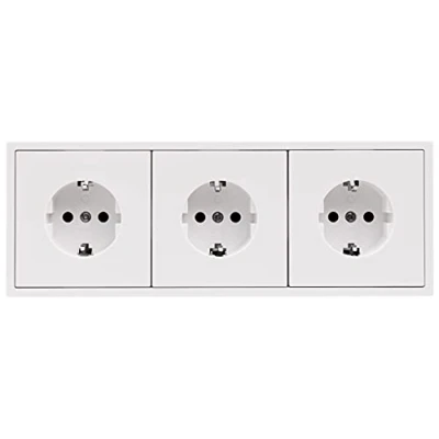 Abbildung von DIW Schalter SHALLOW Weiss Komponenten ESH 366 Steckdosen Set B