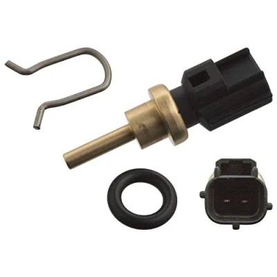 Abbildung von FEBI BILSTEIN 103648 Kühlmitteltemperatursensor schwarz mit Dichtung, Haltefeder FORD: Focus 2 Schrägheck, MONDEO 4 Turnier, S Max Mk1, VOLVO: V50