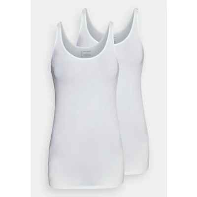 Abbildung von Schiesser 2P 95 5 Organic Tank Top Schwarz/Blau Baumwolle 38 Damen