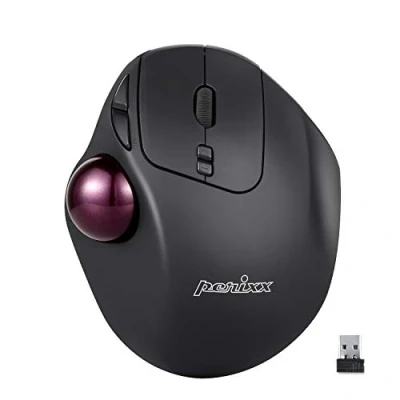 Abbildung von Perixx Ergonomische Wireless Trackball Maus Mäuse (Ergonomisch, Integrierter Trackball)