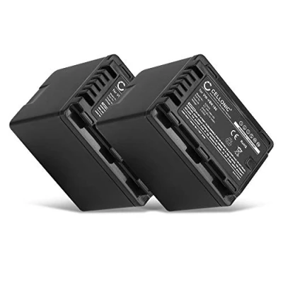Abbildung von CELLONIC 2X VW VBT190 VBT380 VBK180 Akku kompatibel mit Panasonic HC V180 V777 V800 V770 V270 V10 VXF990 VX980 W580 HDC SD60 3.6V 3.7V 4040mAh