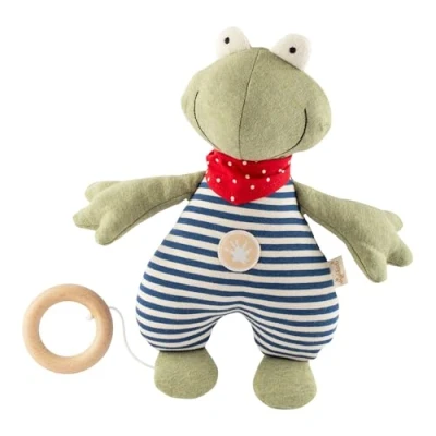 Abbildung von SIGIKID Spieluhr mit Wunschmelodie personalisierbar Geschenk zur Geburt oder Taufe für Babys von an geeignet grün/Frosch,Onesize,grün/Frosch