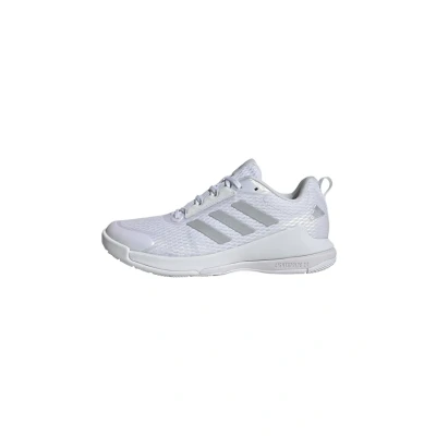 Abbildung von adidas Performance Novaflight 2 Basketballschuh, Damen, Größe: 40, cloud white silver metallic Schuhe