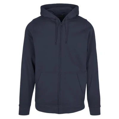 Abbildung von Build Your Brand Herren Basic Zip Hoody Kapuzenpullover, Navy, S